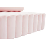 Melody 83.5" Velvet Upholstered Sofa in Pink