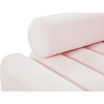 Melody 83.5" Velvet Upholstered Sofa in Pink