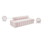 Melody 83.5" Velvet Upholstered Sofa in Pink