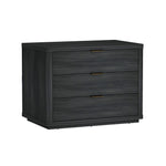 Evelyn 32" Nightstand (3-Drawer) in Charcoal Gray