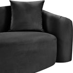 Destin Velvet Upholstered Chair in Black