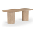 Messina 87" Travertine Dining Table (3 Boxes) in Natural