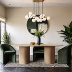 Messina 87" Travertine Dining Table (3 Boxes) in Natural