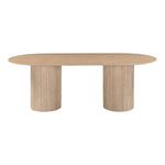 Messina 87" Travertine Dining Table (3 Boxes) in Natural