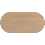 Messina 87" Travertine Dining Table (3 Boxes) in Natural