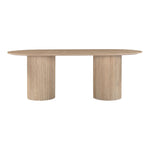 Messina 87" Travertine Dining Table (3 Boxes) in Natural