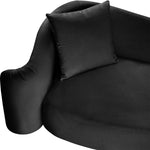 Destin Velvet Upholstered Chair in Black