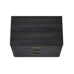 Evelyn 32" Nightstand (3-Drawer) in Charcoal Gray