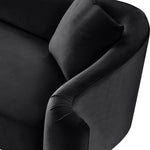 Destin Velvet Upholstered Chair in Black