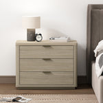 Evelyn 32" Nightstand (3-Drawer) in Natural