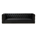 Michelle 90" Velvet Upholstered Sofa in Black