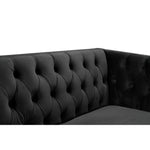 Michelle 90" Velvet Upholstered Sofa in Black