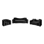 Destin Velvet Upholstered Chair in Black