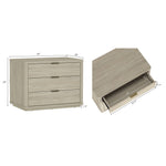 Evelyn 32" Nightstand (3-Drawer) in Natural