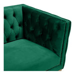 Michelle 90" Velvet Upholstered Sofa in Green