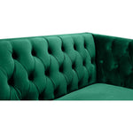 Michelle 90" Velvet Upholstered Sofa in Green