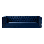 Michelle 90" Velvet Upholstered Sofa in Navy