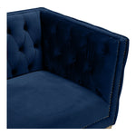 Michelle 90" Velvet Upholstered Sofa in Navy