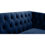 Michelle 90" Velvet Upholstered Sofa in Navy