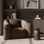 Destin Velvet Upholstered Chair in Brown