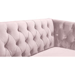 Michelle 90" Velvet Upholstered Sofa in Pink