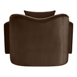 Destin Velvet Upholstered Chair in Brown