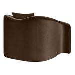 Destin Velvet Upholstered Chair in Brown