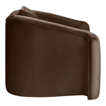 Destin Velvet Upholstered Chair in Brown