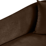 Destin Velvet Upholstered Chair in Brown