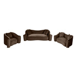 Destin Velvet Upholstered Chair in Brown