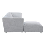 Miramar 109" Linen Textured Fabric Upholstered 4pc. Modular Sectional in Grey