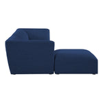 Miramar 109" Linen Textured Fabric Upholstered 4pc. Modular Sectional in Navy