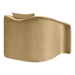 Destin Velvet Upholstered Chair in Camel