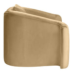 Destin Velvet Upholstered Chair in Camel