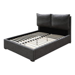 Misha Fabric Upholstered King Bed (3 Boxes) in Black