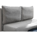 Misha Fabric Upholstered King Bed (3 Boxes) in Grey