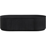 Moana Solid Wood Storage Coffee Table in Black