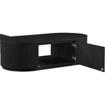 Moana Solid Wood Storage Coffee Table in Black