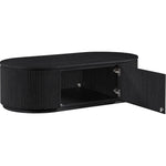 Moana Solid Wood Storage Coffee Table in Black