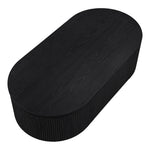 Moana Solid Wood Storage Coffee Table in Black