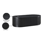 Moana Solid Wood Storage Coffee Table in Black