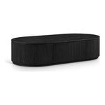 Moana Solid Wood Storage Coffee Table in Black