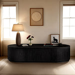 Moana Solid Wood Storage Coffee Table in Black