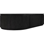 Moana Solid Wood Storage Coffee Table in Black