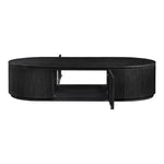 Moana Solid Wood Storage Coffee Table in Black