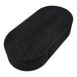 Moana Solid Wood Storage Coffee Table in Black