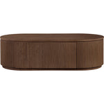 Moana Solid Wood Storage Coffee Table in Brown