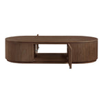 Moana Solid Wood Storage Coffee Table in Brown