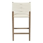 Andie Vegan Leather Upholstered Counter Stool in Cream