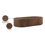 Moana Solid Wood Storage Coffee Table in Brown